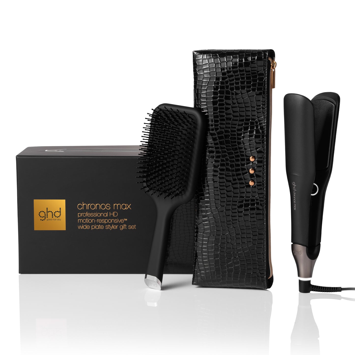 ghd chronos max Geschenkset - Glätteisen mit breiten Platten