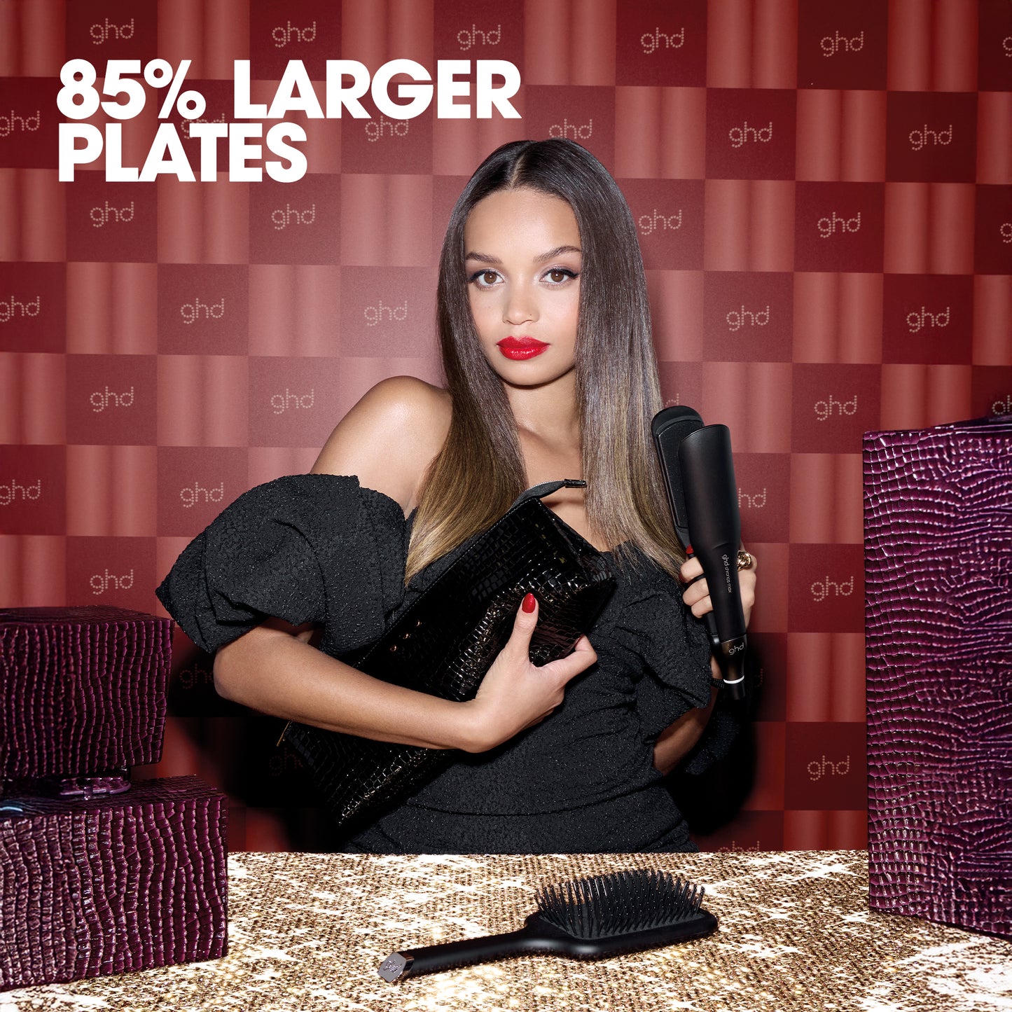 ghd chronos max Geschenkset - Glätteisen mit breiten Platten