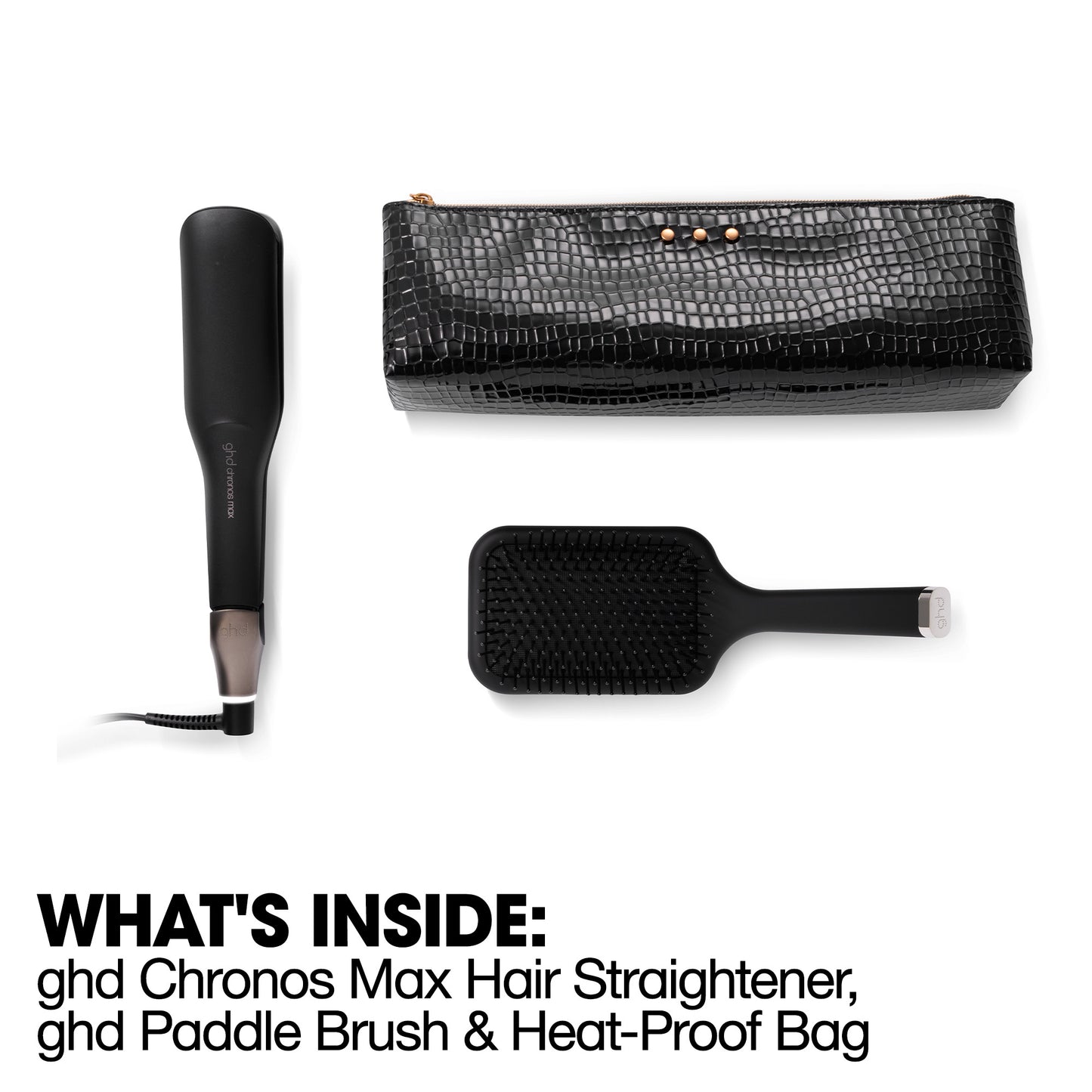ghd chronos max Geschenkset - Glätteisen mit breiten Platten