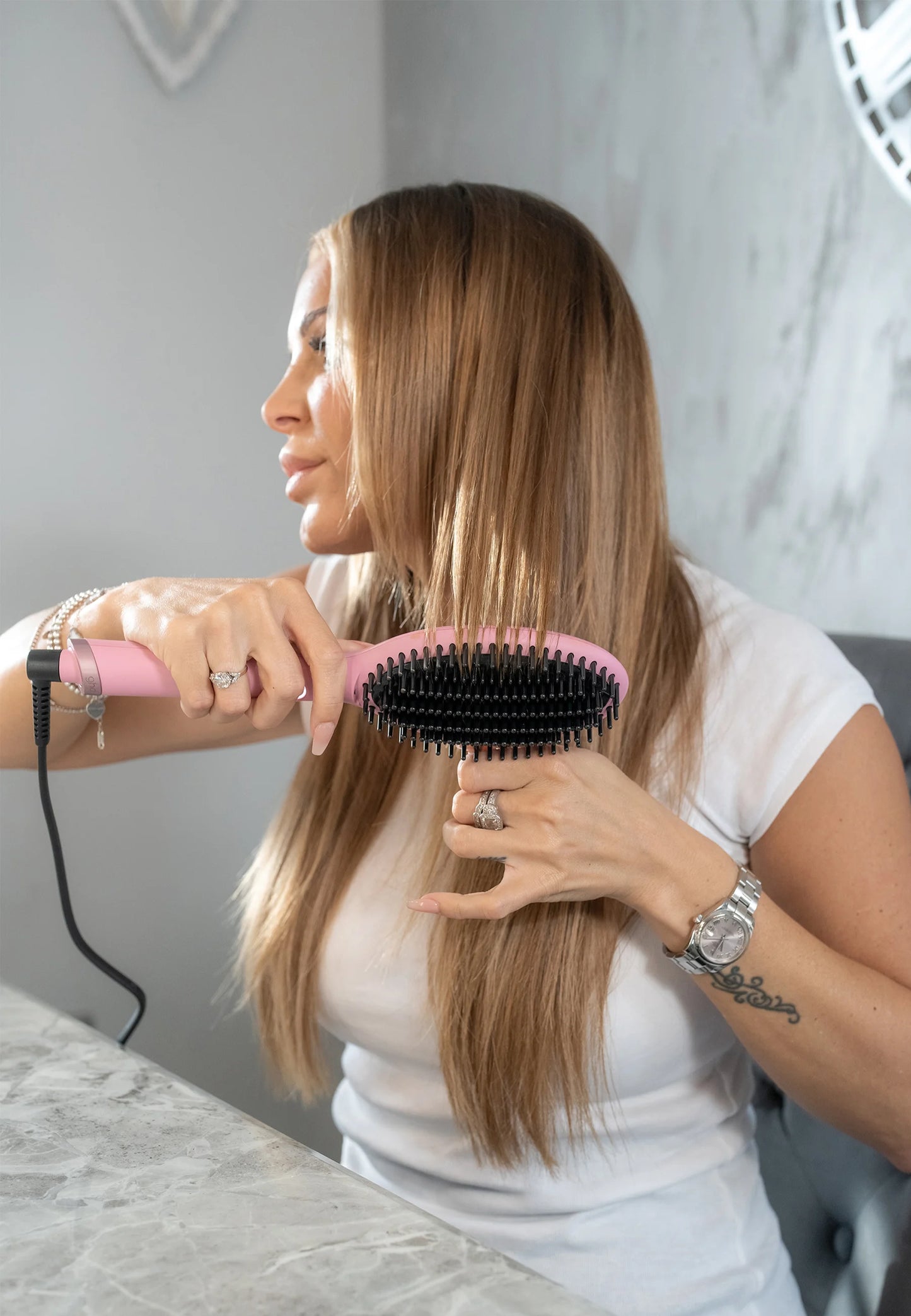 ghd glide professionelle Hot Brush Pink